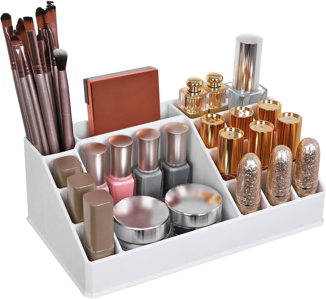 Organizator cosmetic, depozit pentru machiaj cu 4 sertare, alb