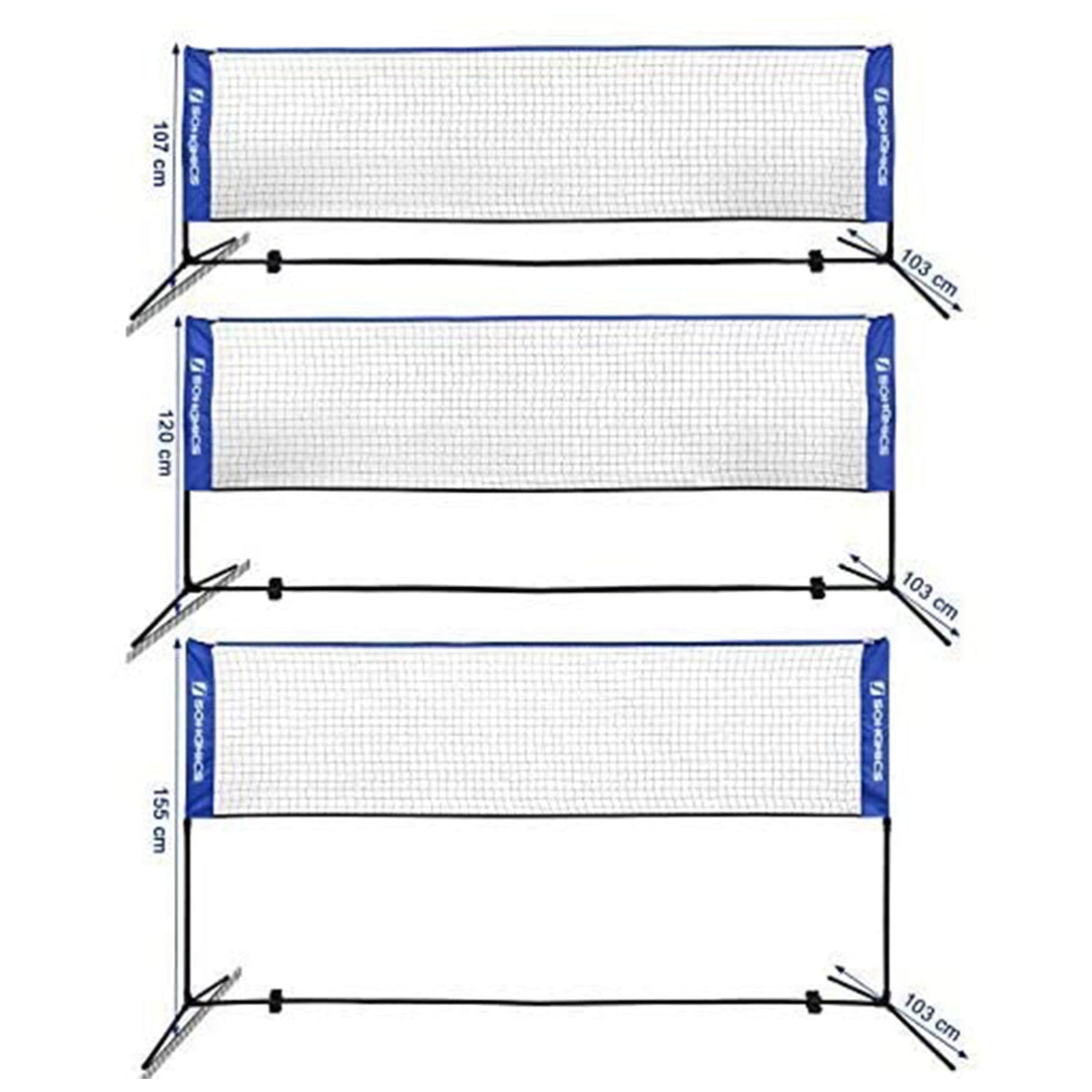 Plasa de badminton 300 x 155 x 103 cm, albastra