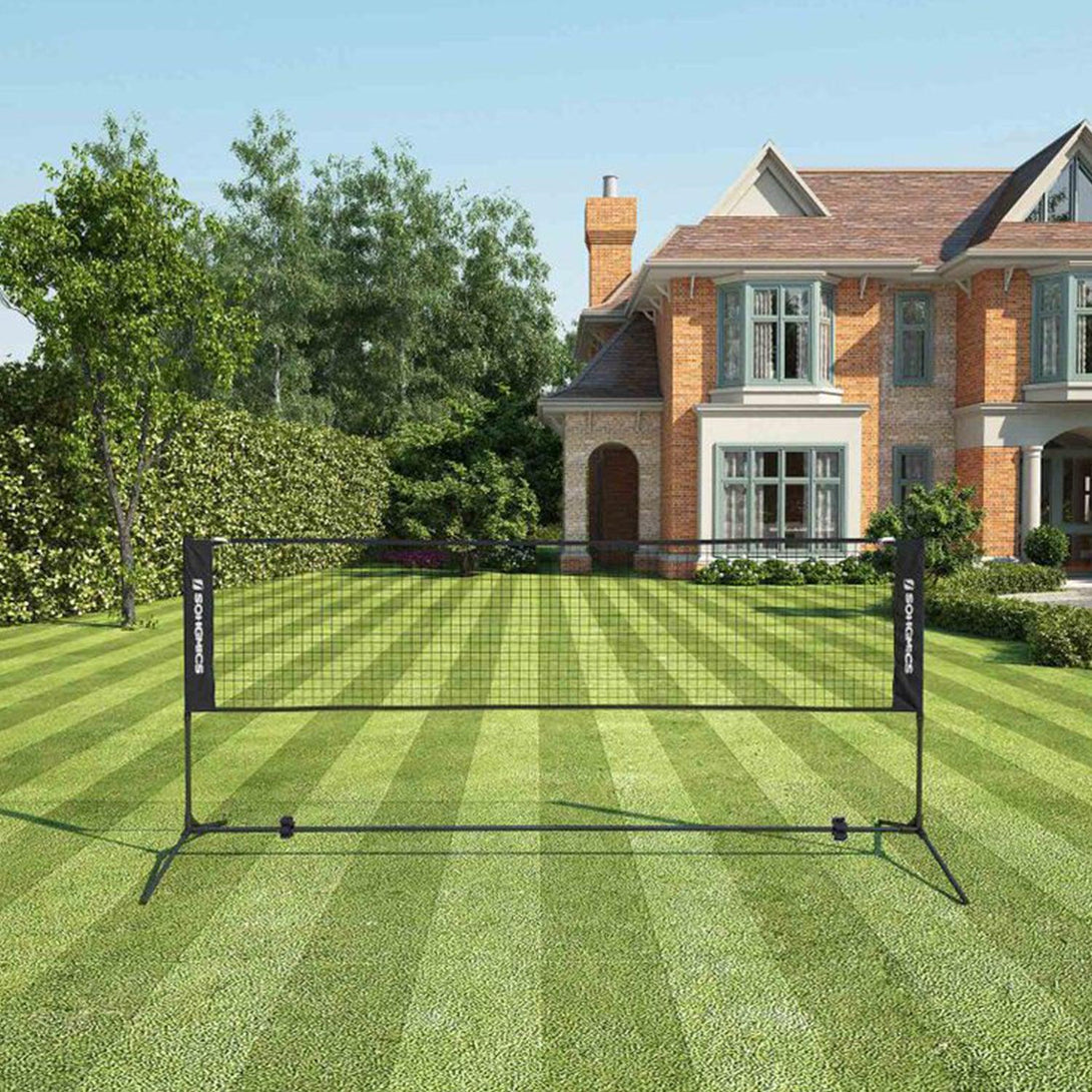 Plasa de badminton de 5 m, plasa de tenis, inaltime reglabila