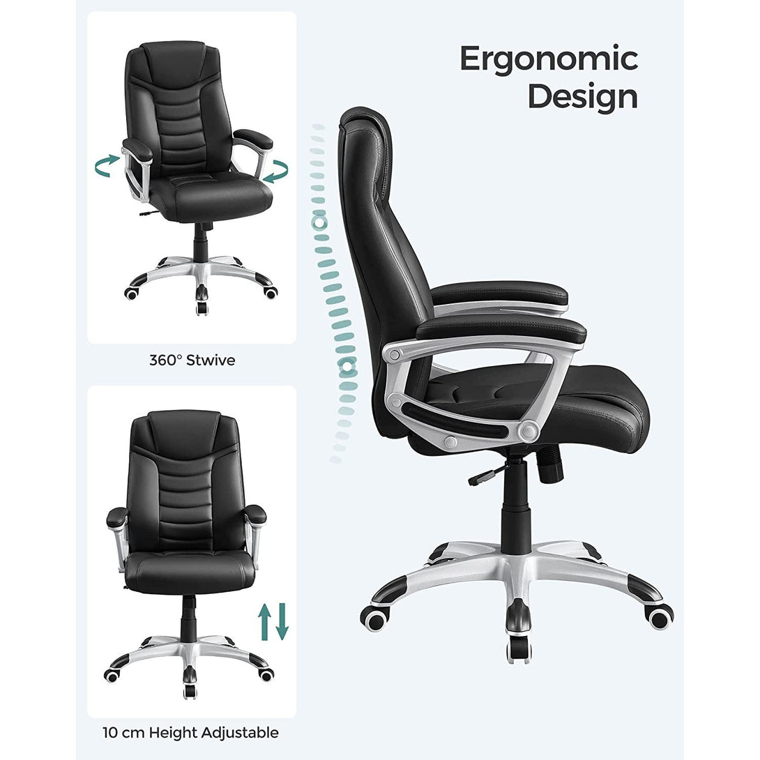 Scaun de birou ergonomic, scaun pivotant cu inaltime reglabila