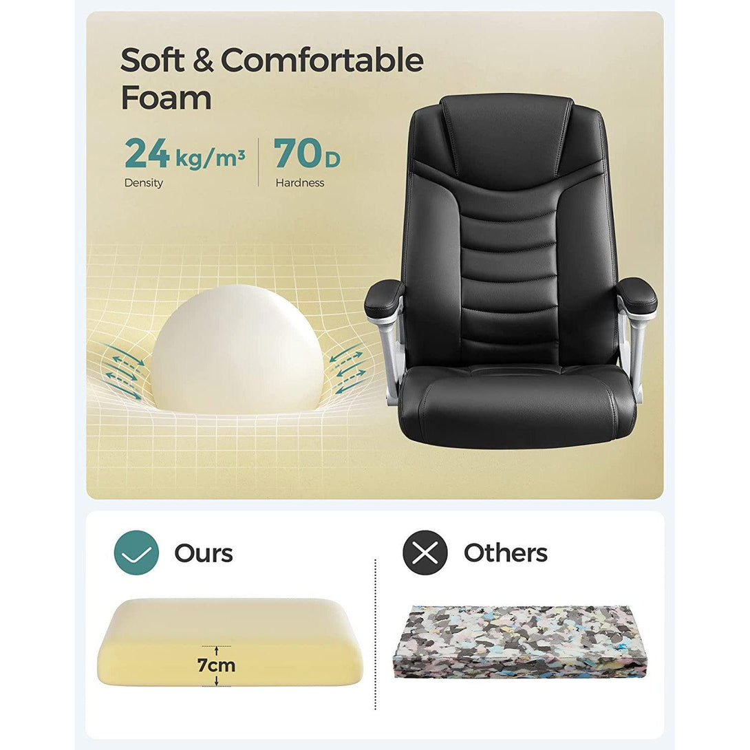 Scaun de birou ergonomic, scaun pivotant cu inaltime reglabila