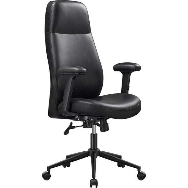 Scaun de birou , pivotamt , spatar modern , reglabil pe inaltine , negru