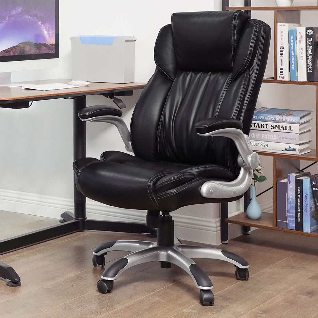 Scaun de birou premium, scaun director, negru