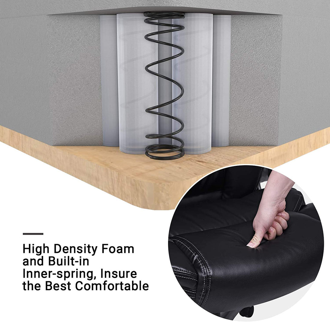 Scaun de birou premium, scaun director, negru
