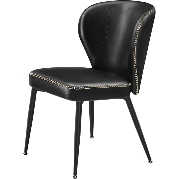 Scaun de bucatarie tapitat , modern , negru
