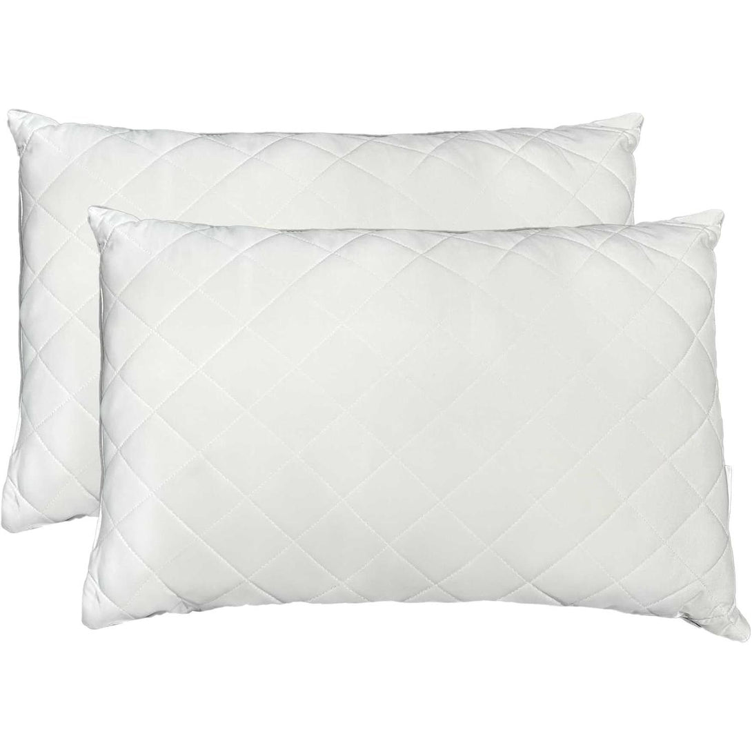 Set de 2 perne răcoritoare cu husă, 50 x 70 cm, alb