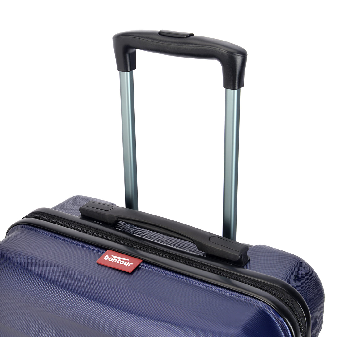 Set de 3 valiză BONTOUR „Wave”, valiză cu roți duble cu blocare TSA, albastru