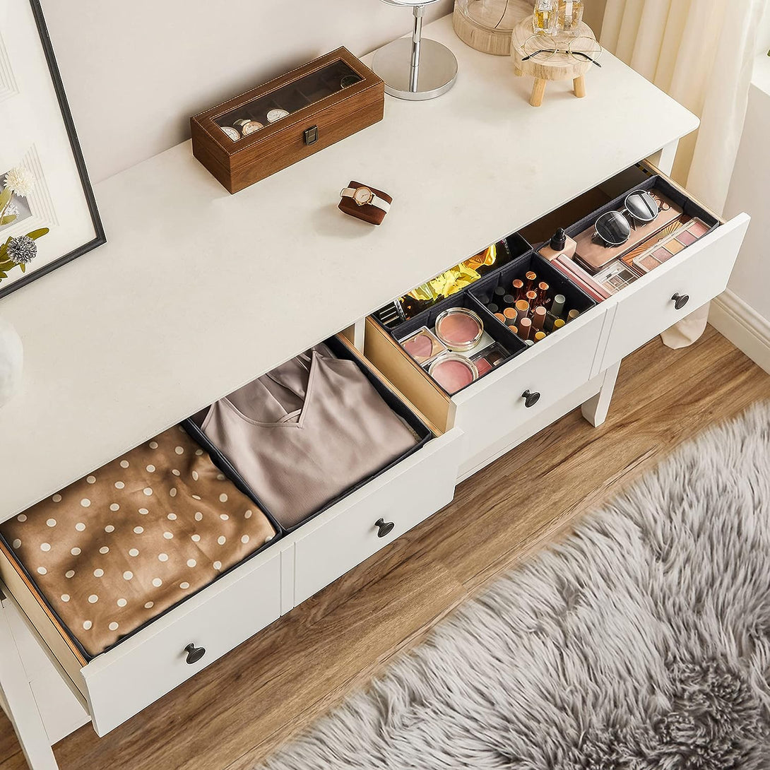 Set de 6 sertare organizatoare, gri