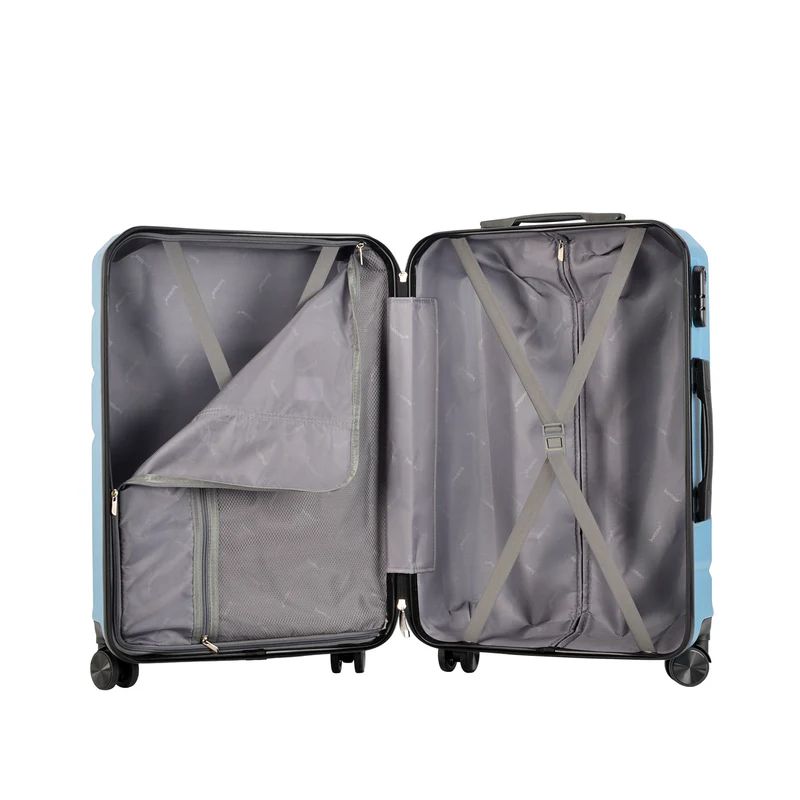 Set de valize BONTOUR „Spinner” cu 4 roți, iceblue