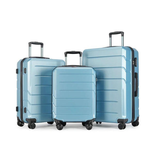 Set de valize BONTOUR „Spinner” cu 4 roți, iceblue