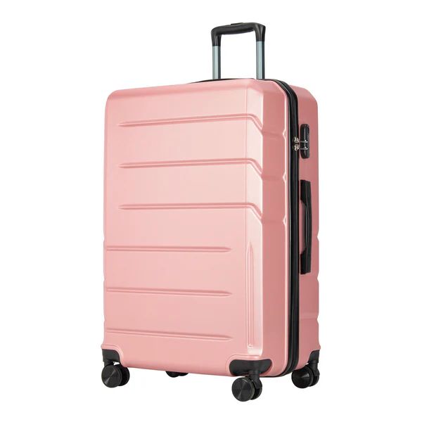 Set de valize BONTOUR „Spinner” cu 4 roți, rosegold
