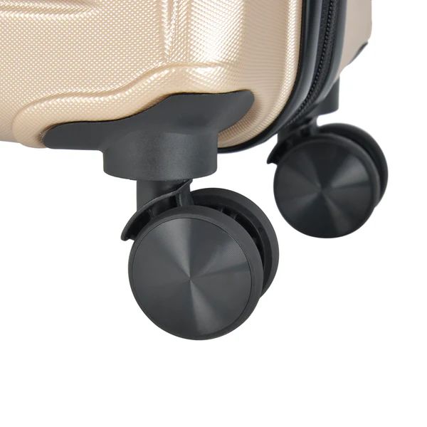 Set de valize BONTOUR „Spinner” cu 4 roți, sampanie