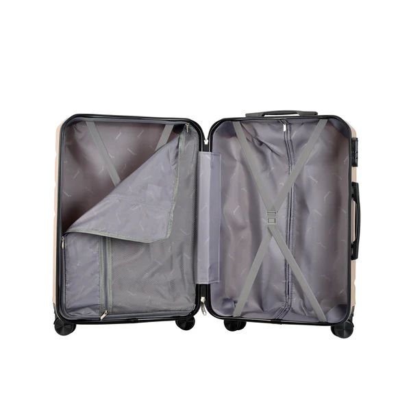 Set de valize BONTOUR „Spinner” cu 4 roți, sampanie