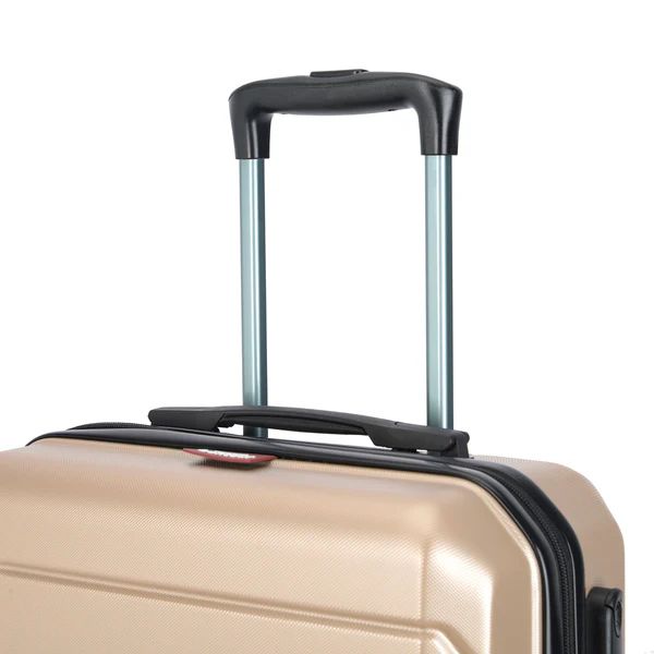 Set de valize BONTOUR „Spinner” cu 4 roți, sampanie