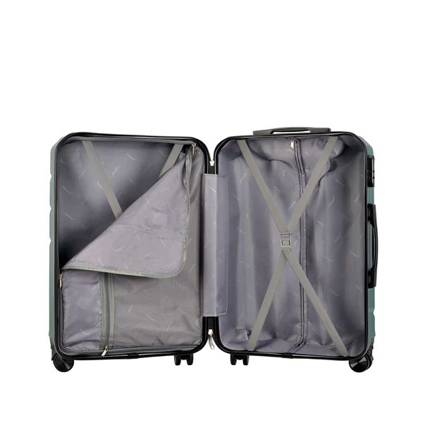 Set de valize BONTOUR „Spinner” cu 4 roți, verde