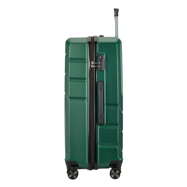 Set de valize BONTOUR „Spinner” cu 4 roți, verde