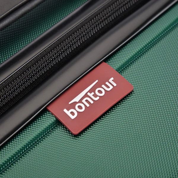Set de valize BONTOUR „Spinner” cu 4 roți, verde