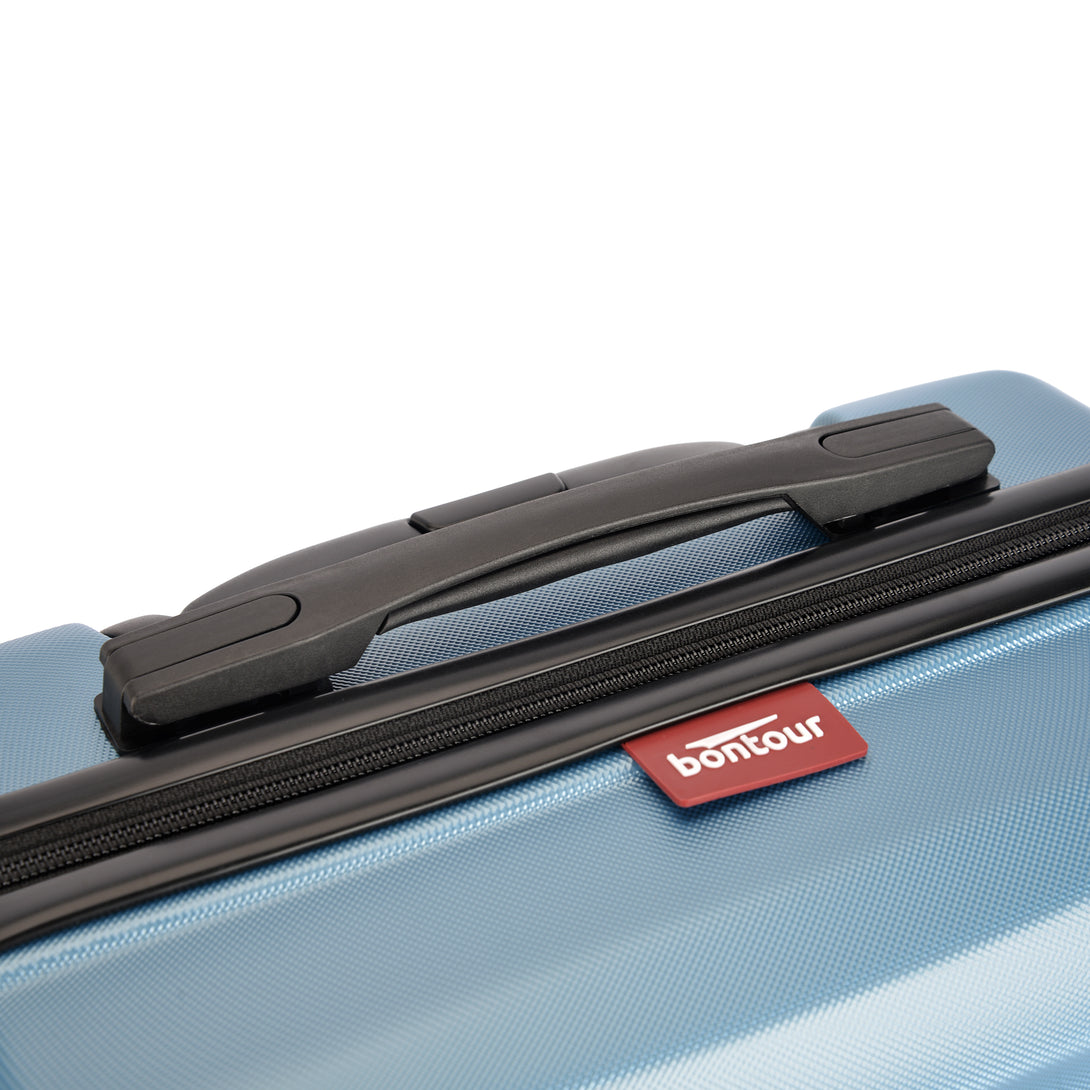 Set de valize BONTOUR „Wave” cu 3 piese, cu roți duble, iceblue