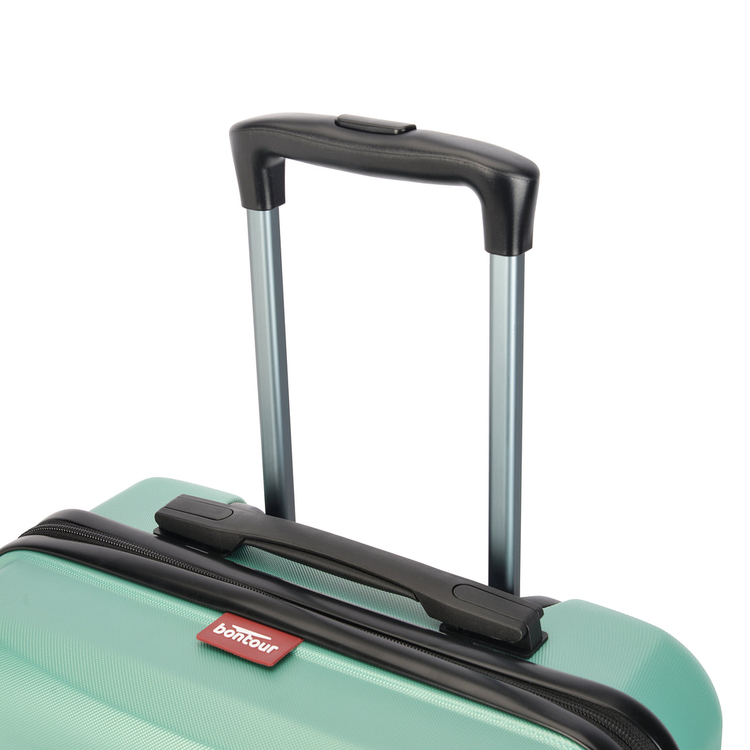 Set de valize BONTOUR „Wave” cu 3 piese, cu roți duble,verde prafuit