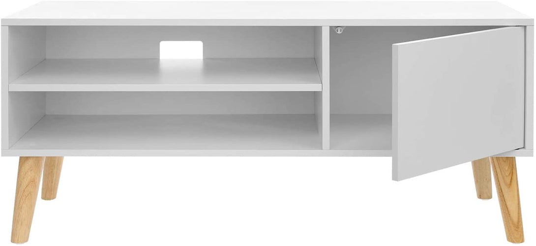 Suport TV scandinav 110 x 40 x 49,5 cm alb