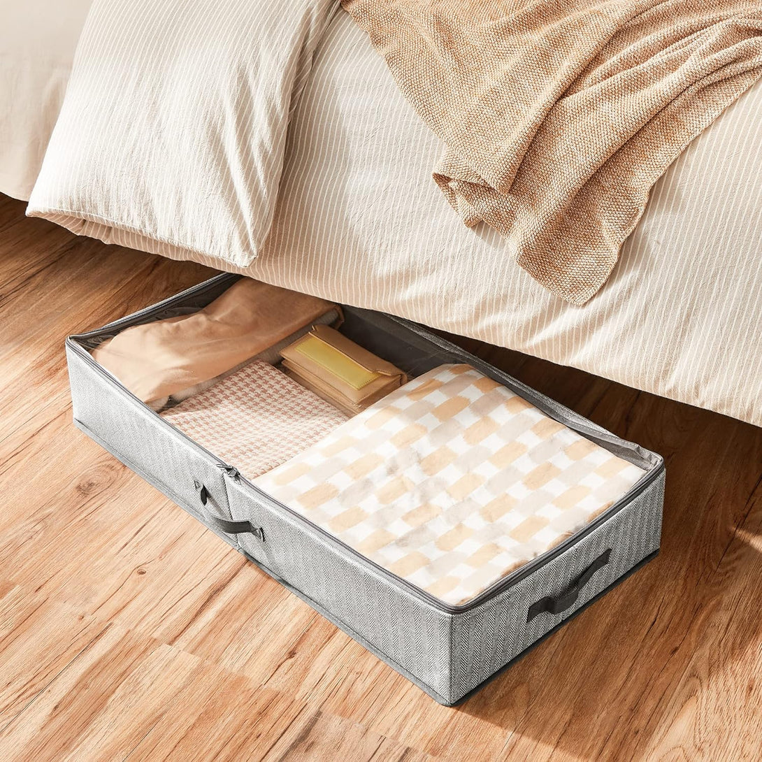 Suport lenjerie de pat 2 buc , 82x40x15 cm gri