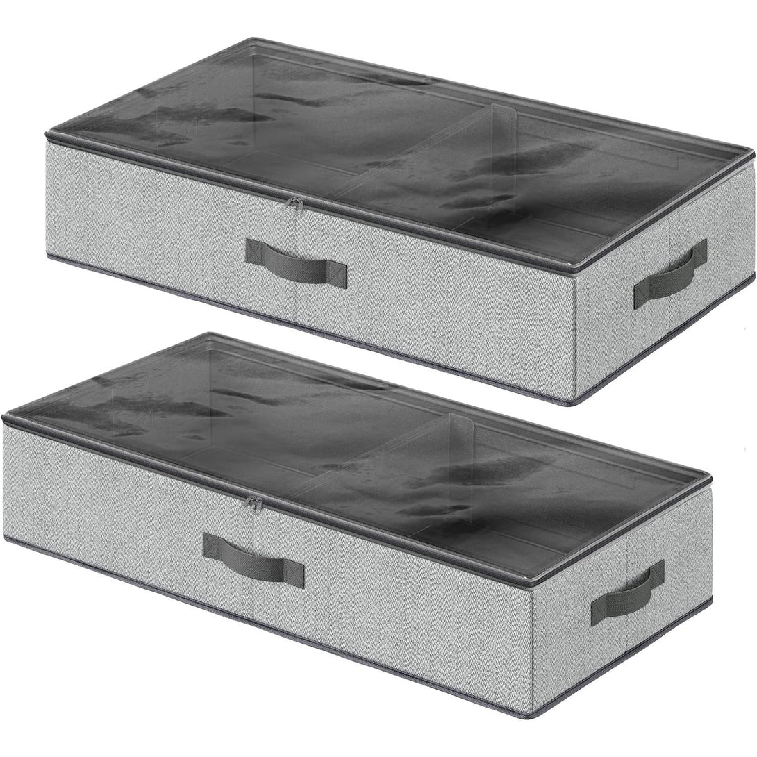 Suport lenjerie de pat 2 buc , 82x40x15 cm gri