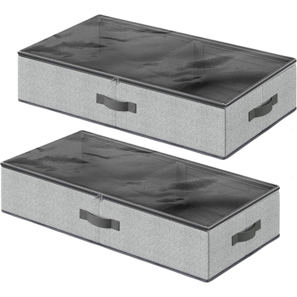 Suport lenjerie de pat 2 buc , 82x40x15 cm gri