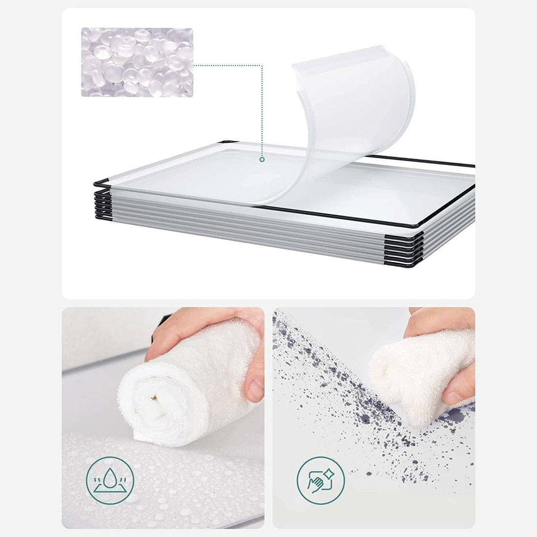 Suport pantofi din plastic, organizator cuburi de depozitare, alb