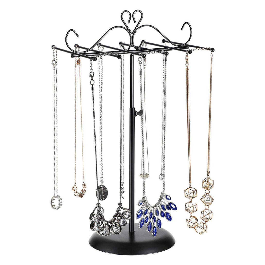 Suport pentru bijuterii, Suport pentru bijuterii din metal, 20,5 x (28-45) x 14 cm