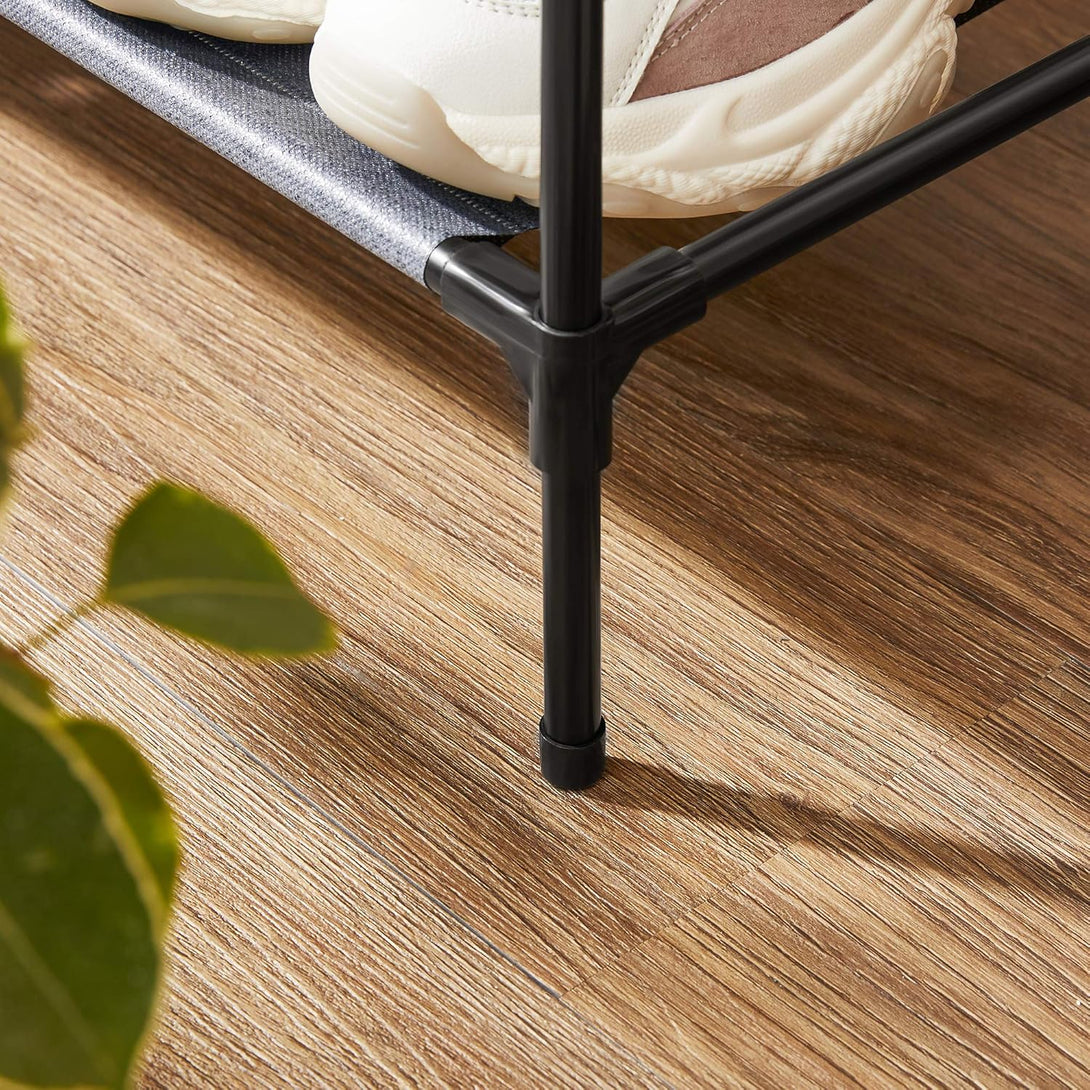 Suport pentru pantofi cu 4 rafturi - Set de 2, 45 x 28 x 80 cm, gri