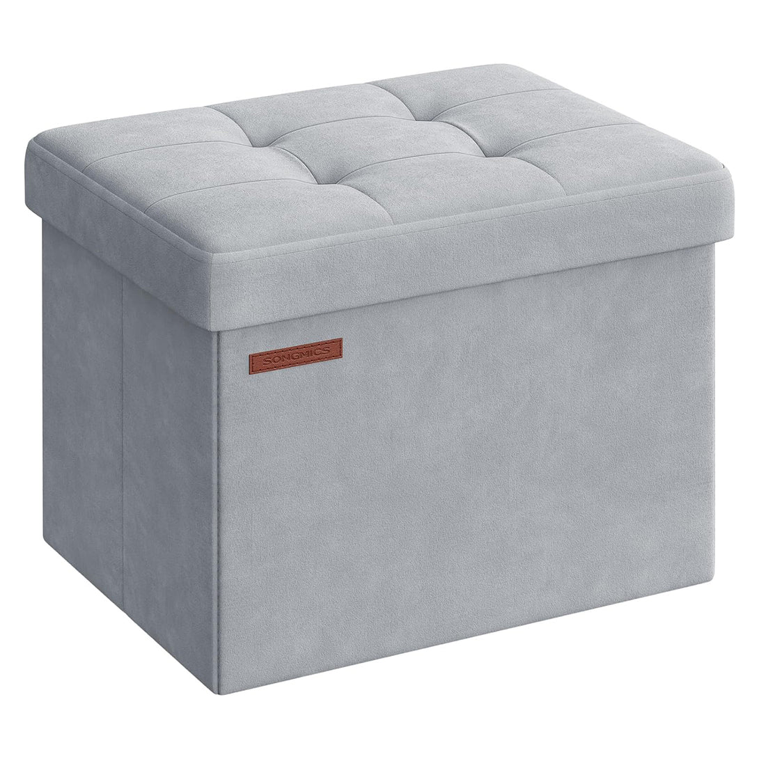 Taburet pliabil cu capac , gri , 31x41x31cm