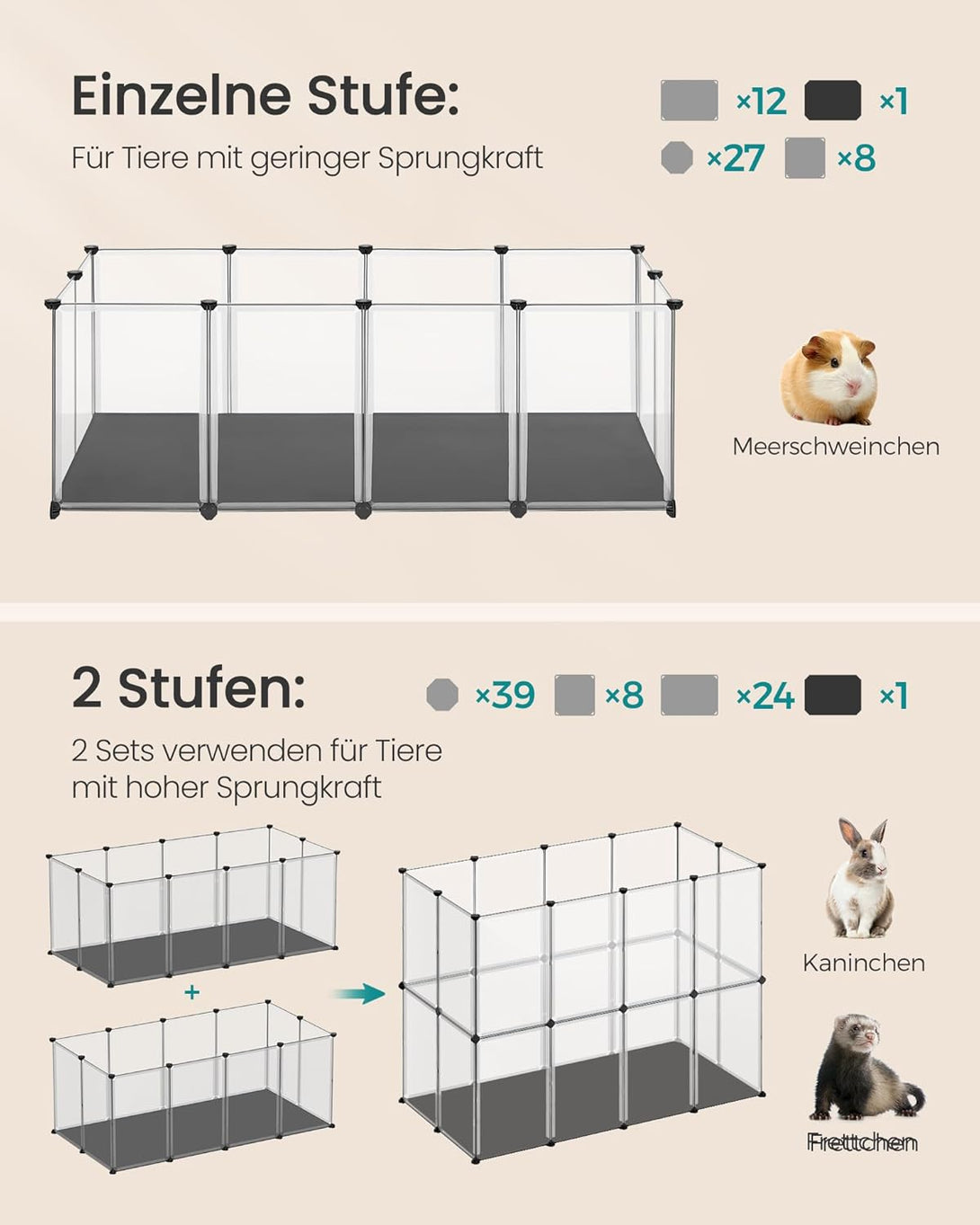 Tarc pentru animale , impermeabil , alb