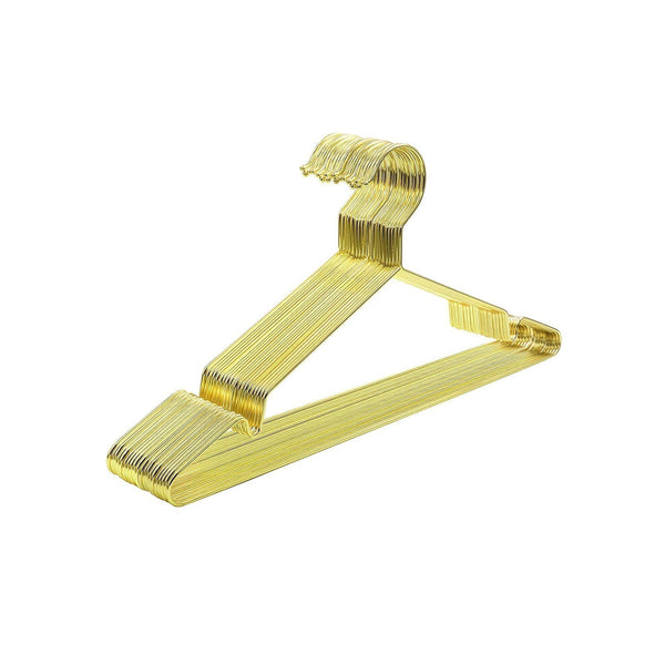 Umerașe cromate 20 buc, 42 x 21 x 0,3 cm, auriu