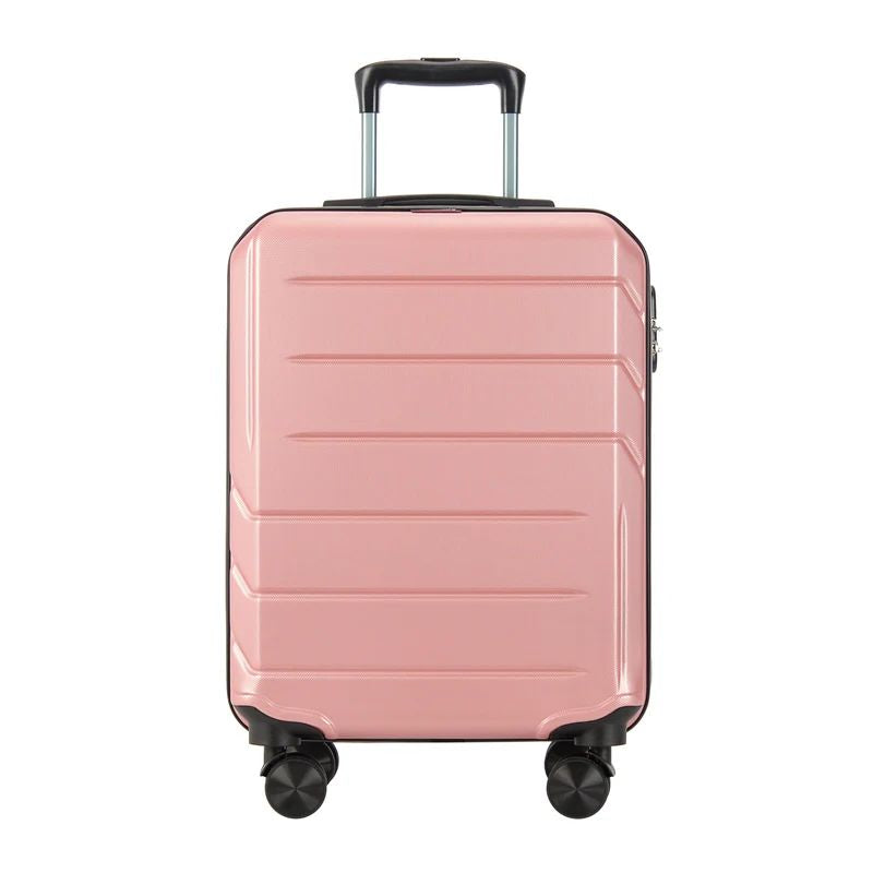 Valisă de cabină cu 4 roți Bontour „Spinner” 55x39x20 cm, Rose Gold