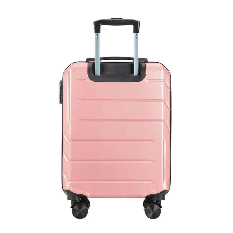 Valisă de cabină cu 4 roți Bontour „Spinner” 55x39x20 cm, Rose Gold
