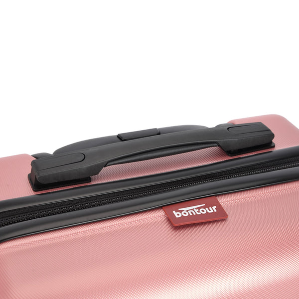 Valisă de cabină cu 4 roți Bontour „Spinner” 55x39x20 cm, Rose Gold