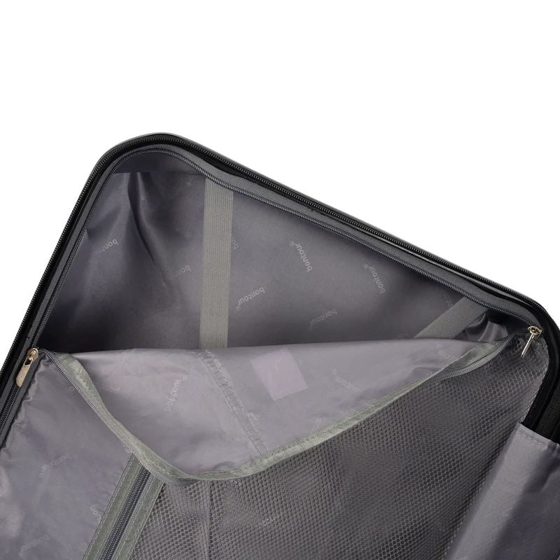 Valisă de cabină cu 4 roți Bontour „Spinner” 55x39x20 cm, neagră