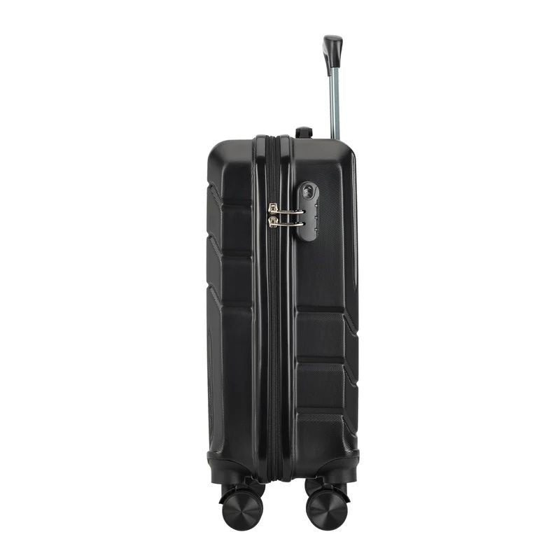 Valisă de cabină cu 4 roți Bontour „Spinner” 55x39x20 cm, neagră