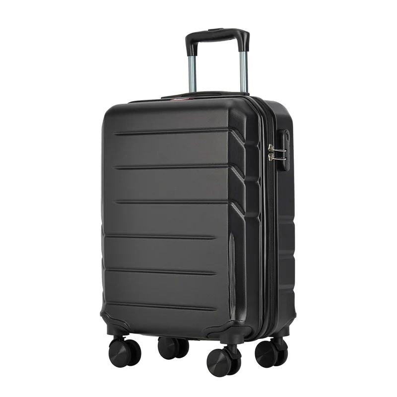 Valisă de cabină cu 4 roți Bontour „Spinner” 55x39x20 cm, neagră