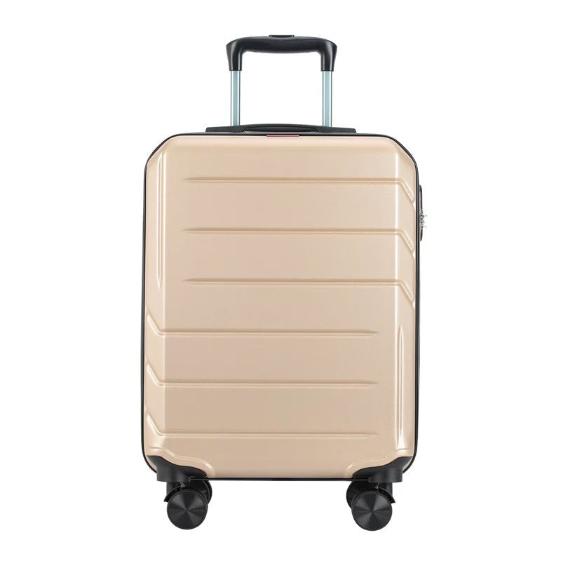 Valisă de cabină cu 4 roți Bontour „Spinner”, 55x39x20 cm, șampanie
