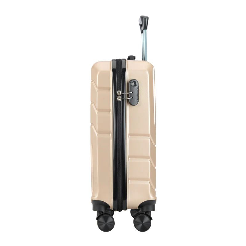 Valisă de cabină cu 4 roți Bontour „Spinner”, 55x39x20 cm, șampanie