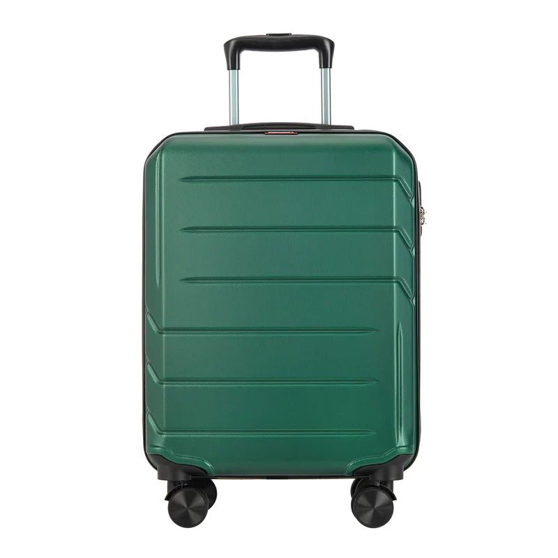 Valisă de cabină cu 4 roți Bontour "Spinner" 55x39x20 cm, verde