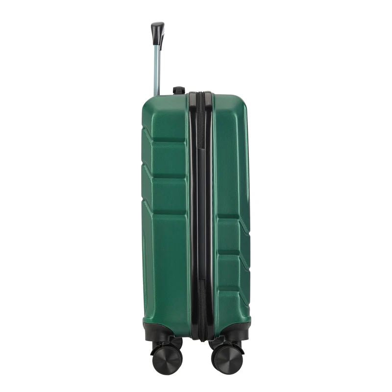 Valisă de cabină cu 4 roți Bontour "Spinner" 55x39x20 cm, verde