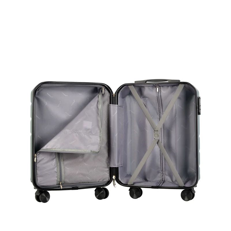 Valisă de cabină cu 4 roți Bontour "Spinner" 55x39x20 cm, verde