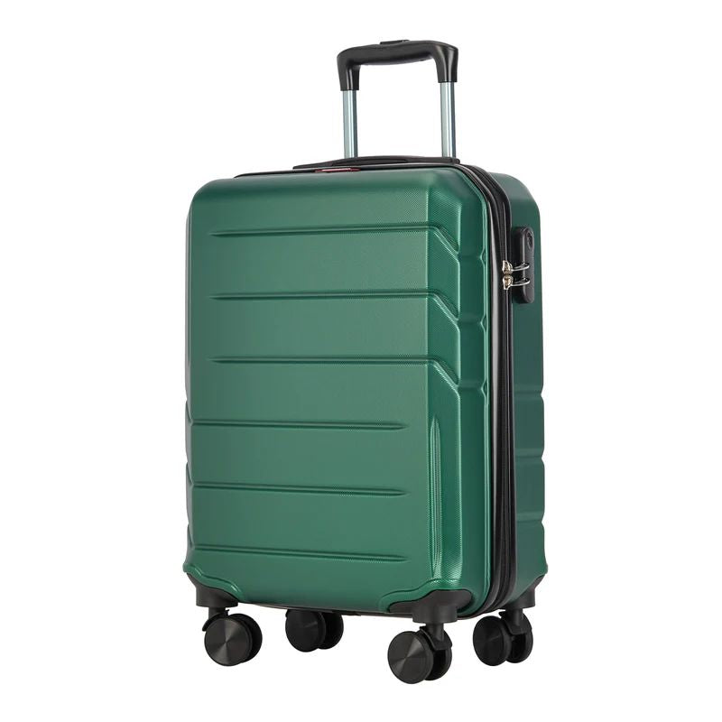 Valisă de cabină cu 4 roți Bontour "Spinner" 55x39x20 cm, verde