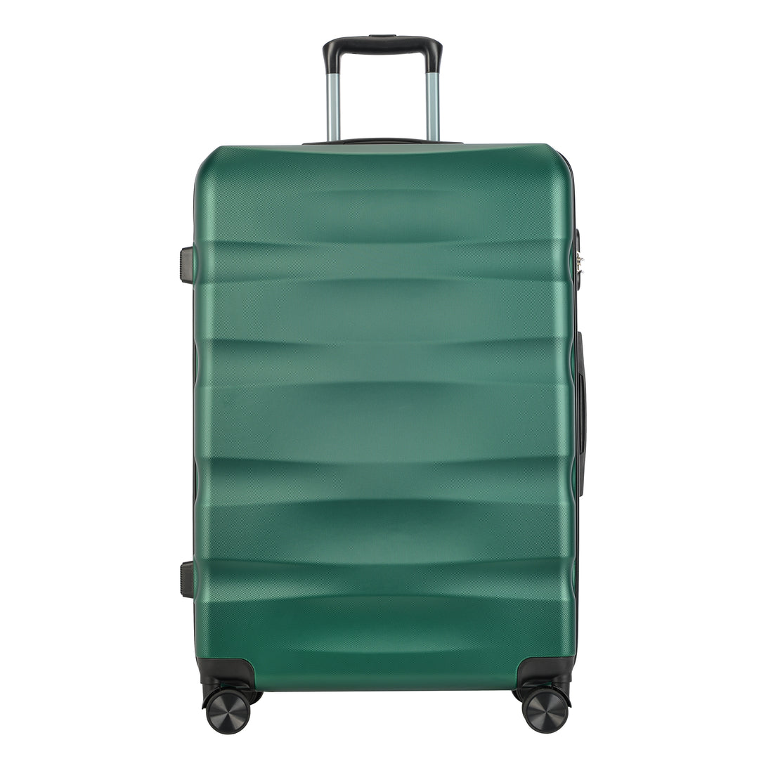 Valisă mare cu roți duble BONTOUR „Wave”, Jungle Green, mărime L