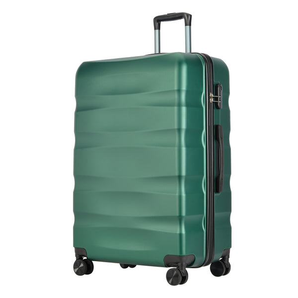 Valisă mare cu roți duble BONTOUR „Wave”, Jungle Green, mărime L