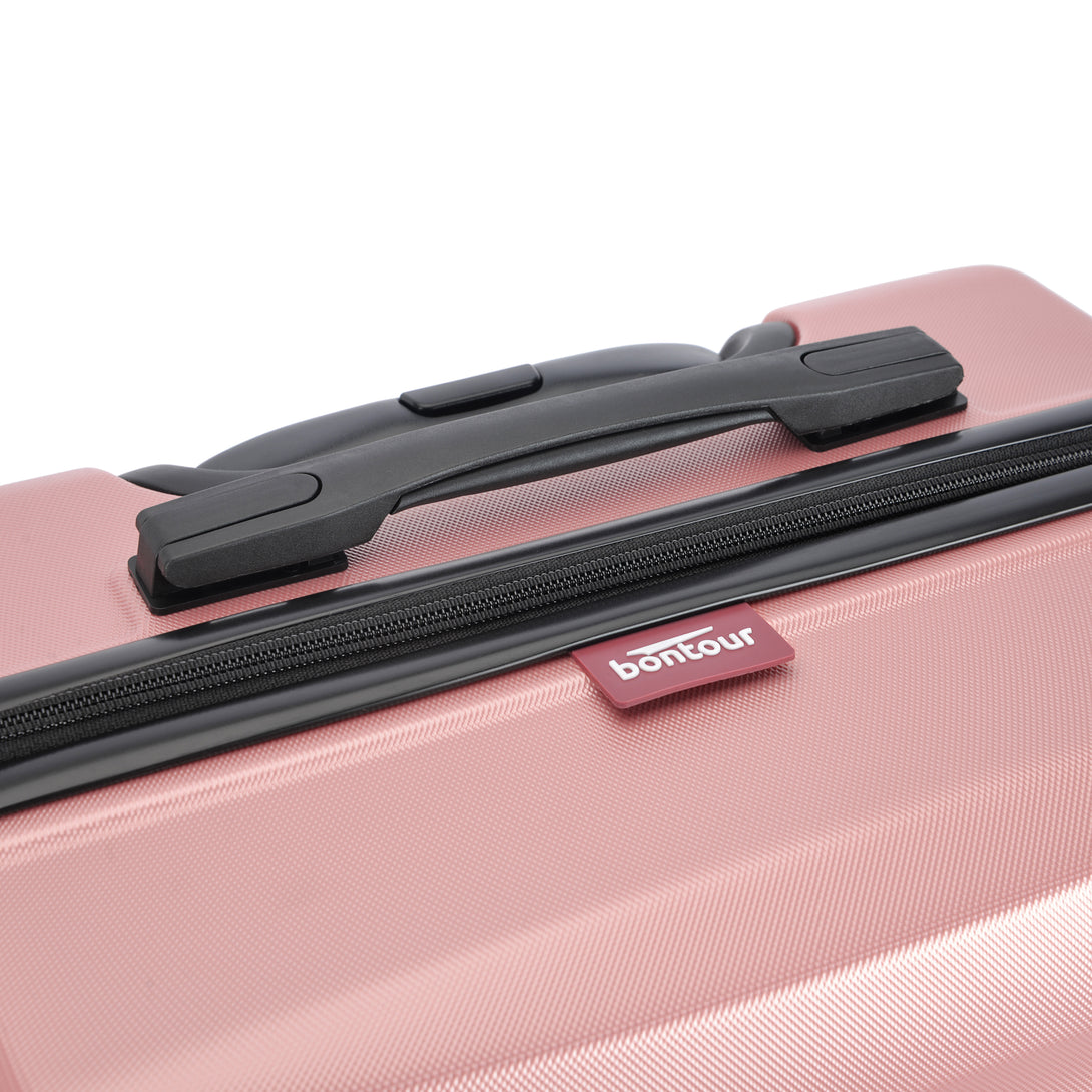 Valisă mare cu roți duble BONTOUR „Wave”, Rose Gold, mărime L