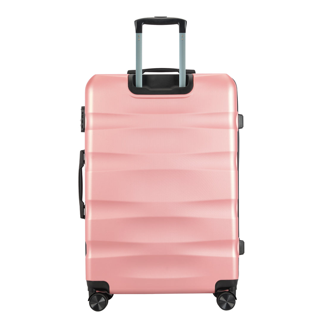 Valisă mare cu roți duble BONTOUR „Wave”, Rose Gold, mărime L