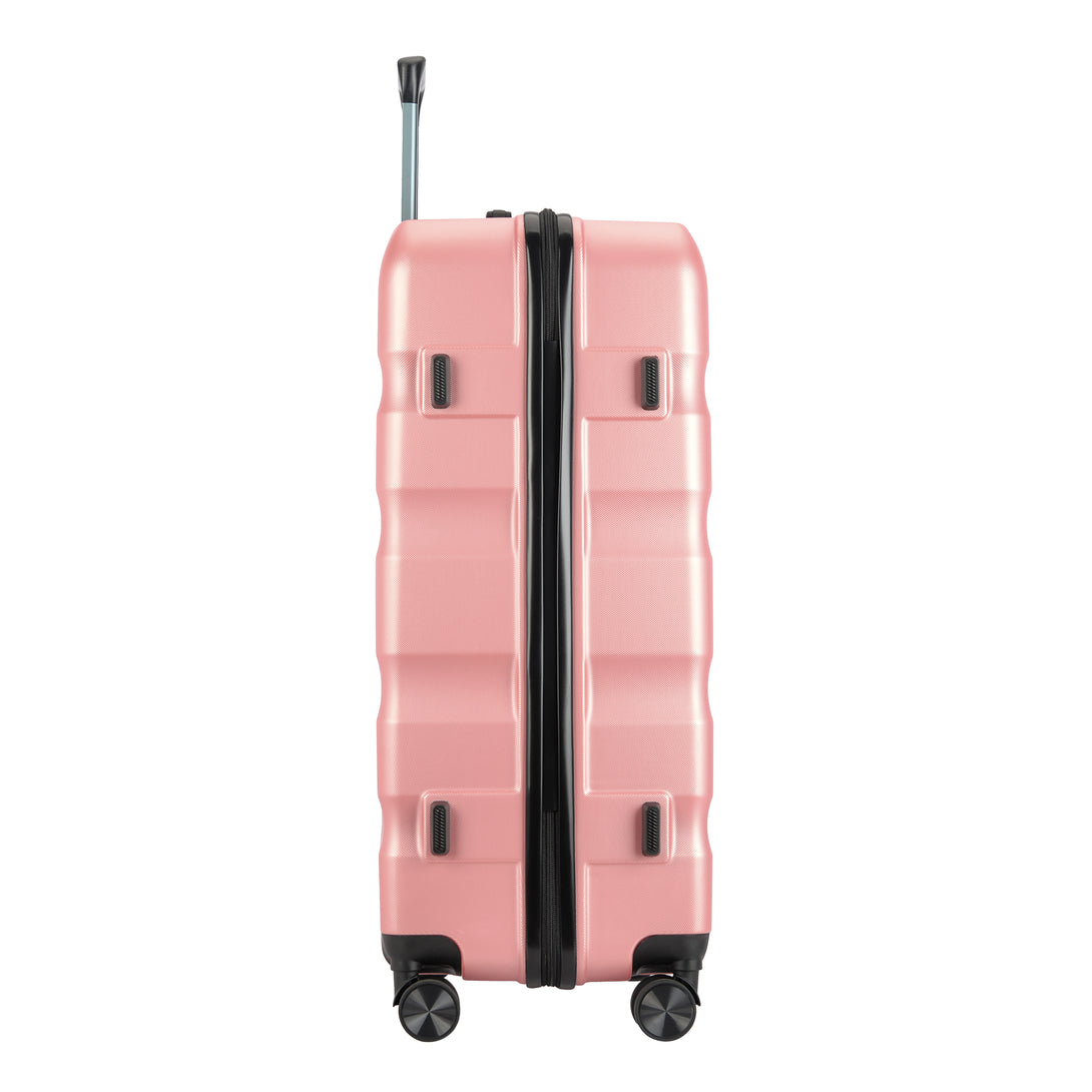Valisă mare cu roți duble BONTOUR „Wave”, Rose Gold, mărime L